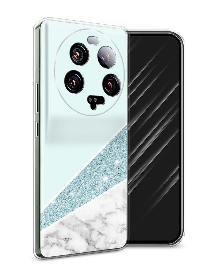 

Чехол Awog на Xiaomi 13 ultra "Мрамор с голубыми блестками", Голубой;белый, 318650-3