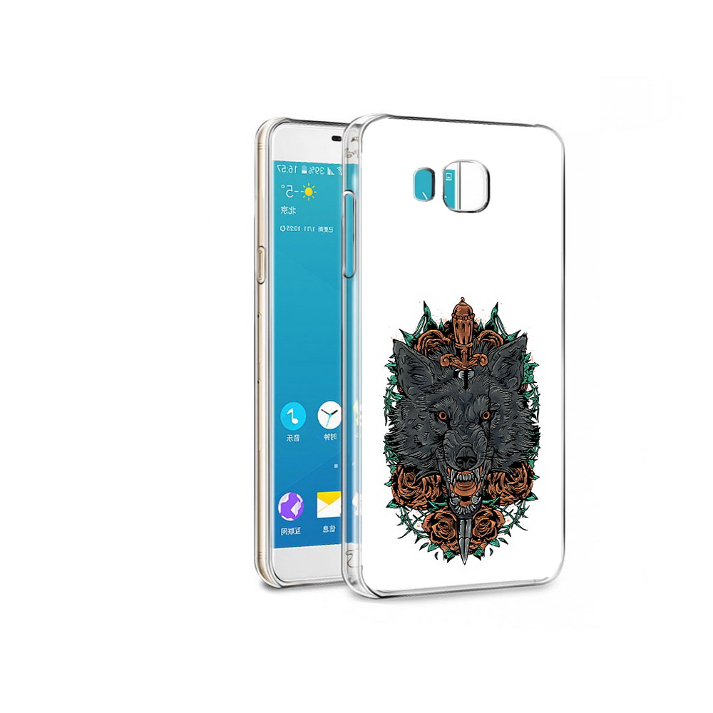 

Чехол MyPads Tocco для Samsung Galaxy C7 красивый злой волк (PT38867.551.409), Прозрачный, Tocco