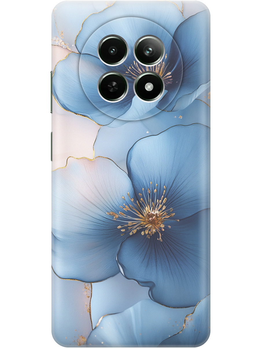 

Силиконовый чехол на Realme 12 5g с принтом "Голубые ирисы", Прозрачный;голубой;синий, 783982624