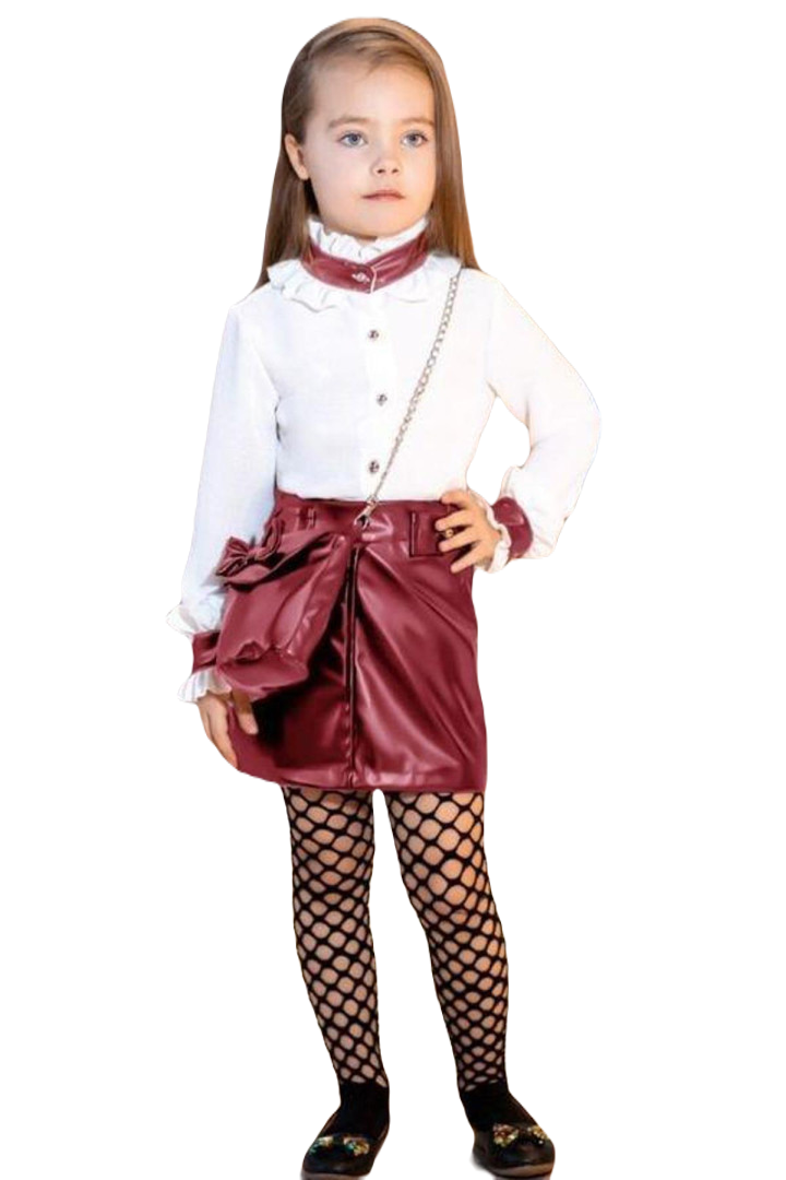 

Костюм с юбкой Ricco Tarz р. 5-6 лет Бордовый, 2223003005 (доставка из-за рубежа), 2223003005