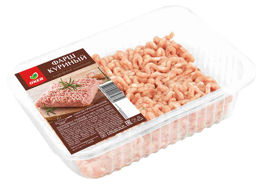 

Фарш куриный рубленный Окей охлажденный 400 г