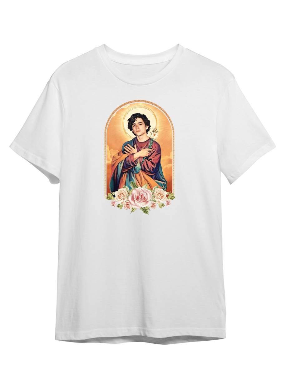 

Футболка унисекс СувенирShop Актер Тимоти Шаламе / Дюна 2 белая S (44-46), Белый, Актер "Тимоти Шаламе / Timothee Chalamet / Дюна" 2