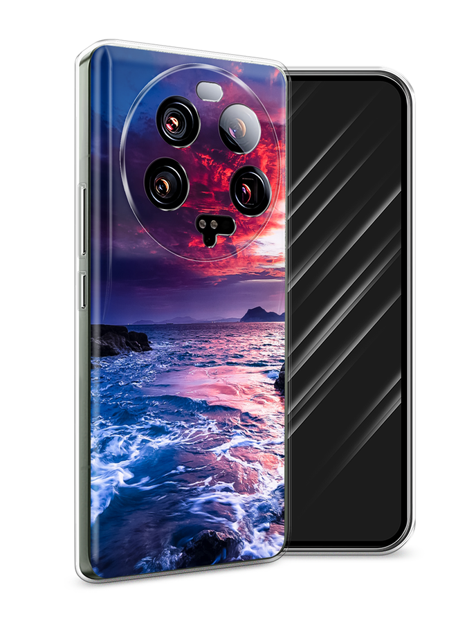 

Чехол Awog на Xiaomi 13 ultra "Волны 1", Розовый;синий, 318650-4