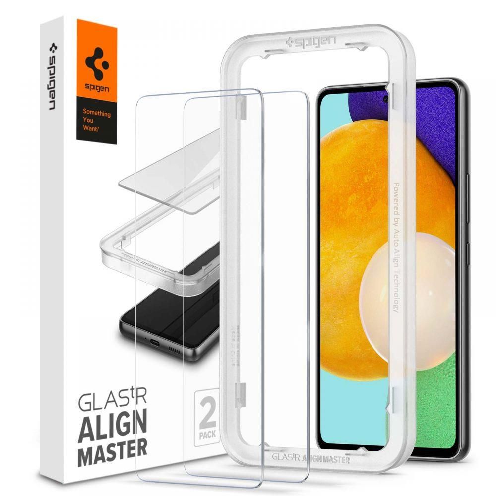 Защитное стекло Spigen для Galaxy A53 5G - AlignMaster GLAS.tR - Прозрачный - 2 шт - AGL04