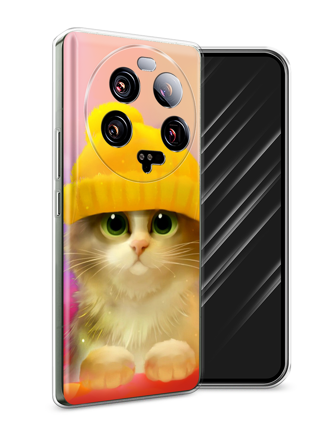 

Чехол Awog на Xiaomi 13 ultra "Котенок в желтой шапке", Желтый, 318650-2