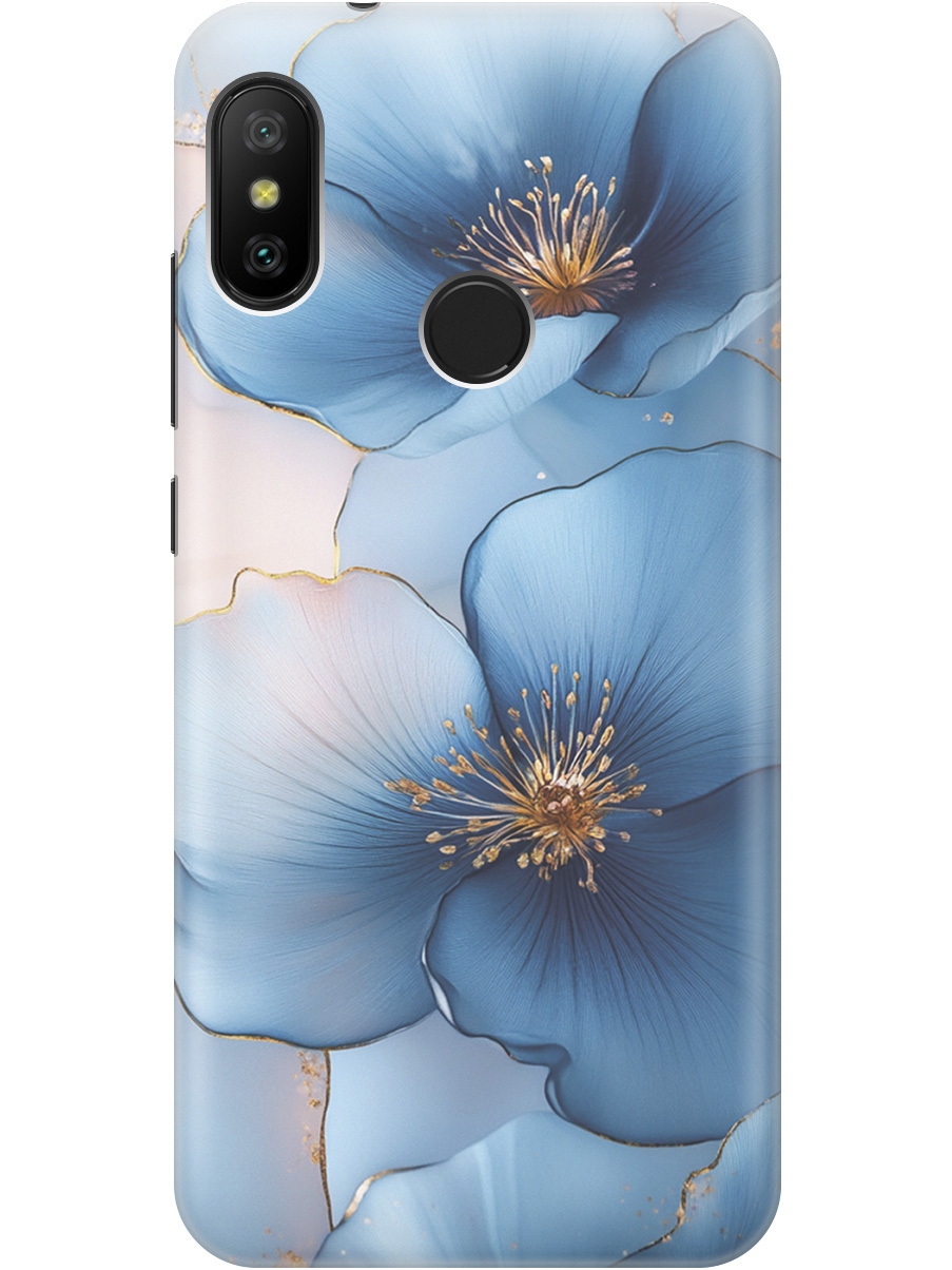 

Силиконовый чехол на Xiaomi Mi A2 Lite/Redmi 6 Pro с принтом "Голубые ирисы", Прозрачный;голубой;синий, 718586924