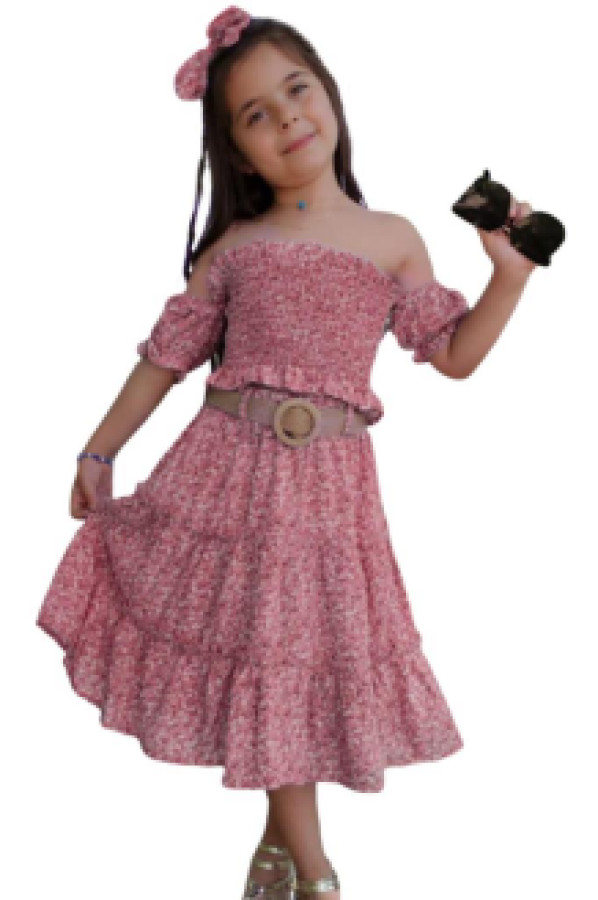 

Костюм с юбкой Ricco Tarz р. 4-5 лет Розовый, 2222806004 (доставка из-за рубежа), 2222806004