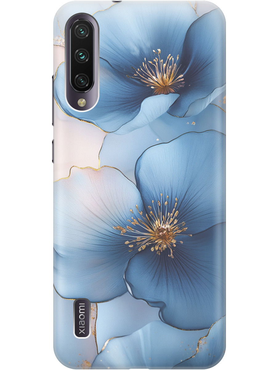 

Силиконовый чехол на Xiaomi Mi A3/CC9e с принтом "Голубые ирисы", Прозрачный;голубой;синий, 721701024