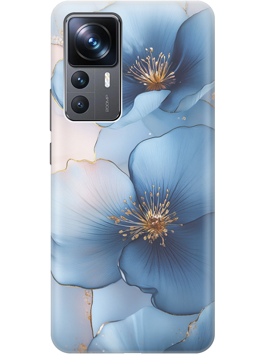 

Силиконовый чехол на Xiaomi 12T/12T Pro с принтом "Голубые ирисы", Прозрачный;голубой;синий, 762091924