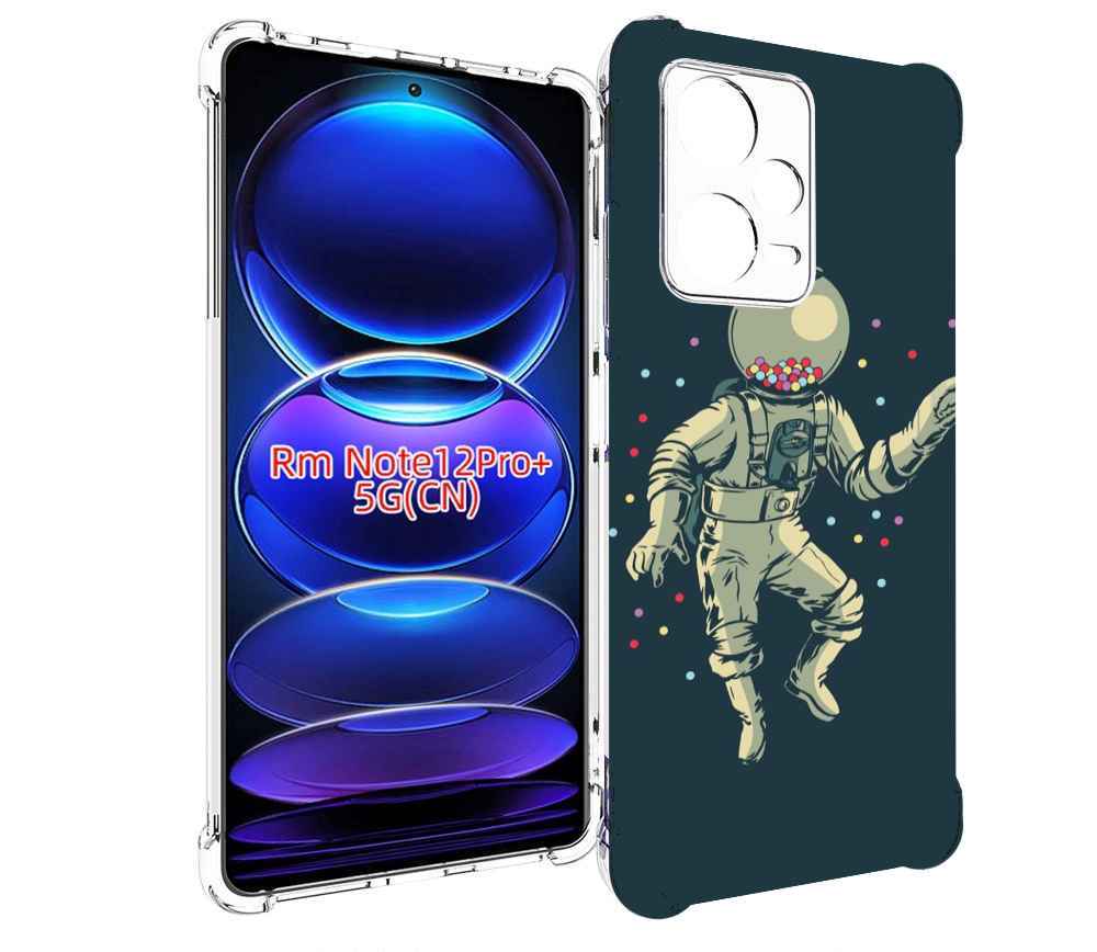 

Чехол MyPads Космонавт для Xiaomi Redmi Note 12 Pro + Plus, Прозрачный, Tocco