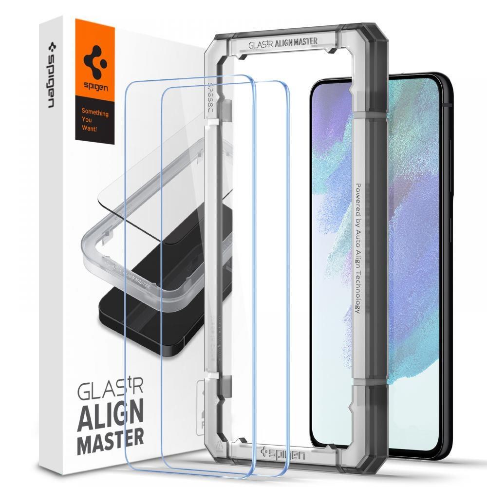 Защитное стекло Spigen для Galaxy S21 FE - Glass tR Align Master - 2 шт - Прозрачный - AGL