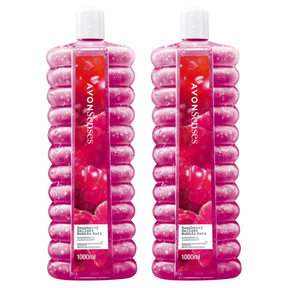 Пена для ванны Avon Senses Малиновое удовольствие 1 л 2 шт 1259₽