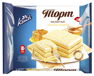 

Торт Konti молочно-медовый 350 г