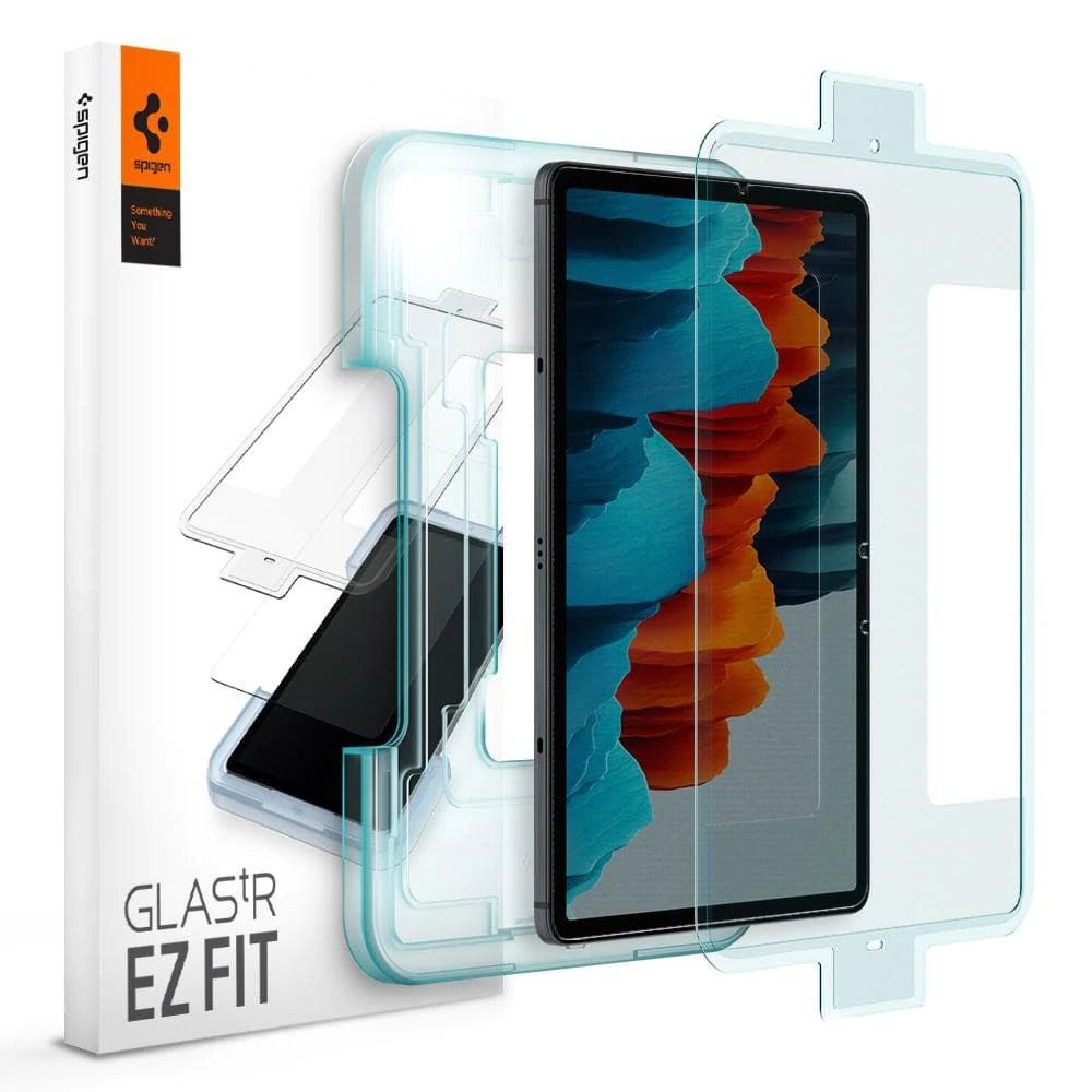Защитное стекло Spigen для Galaxy Tab S8 / S7 - EZ FIT GLAS.tR - Прозрачный - 1 шт - AGL02