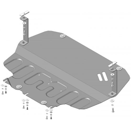 

Защита картера и КПП Motodor для Шкода Октавия 2 2004-2013, сталь 2мм, арт:MO.72302-1