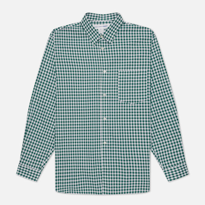 фото Рубашка мужская comme des garcons shirt fz-b010-per зеленая m