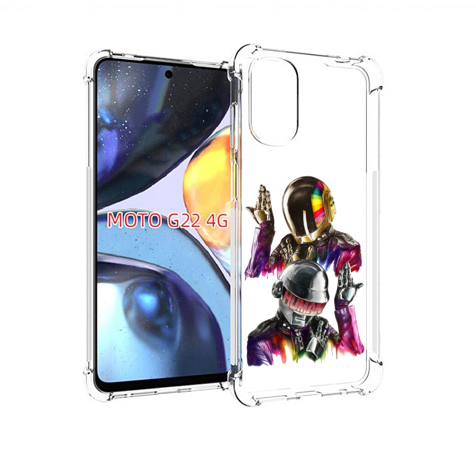 

Чехол MyPads диско космонавты для Motorola Moto G22 4G, Прозрачный, Tocco