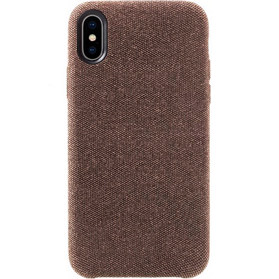 

Чехол текстильный для iPhone X/XS коричневый, iPhone X
