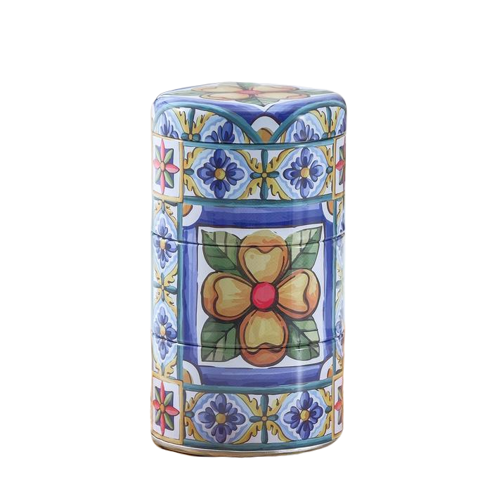 

Банка для сыпучих продуктов «Трио мозаика», 16,88,58,5 см, 3 секции, Разноцветный