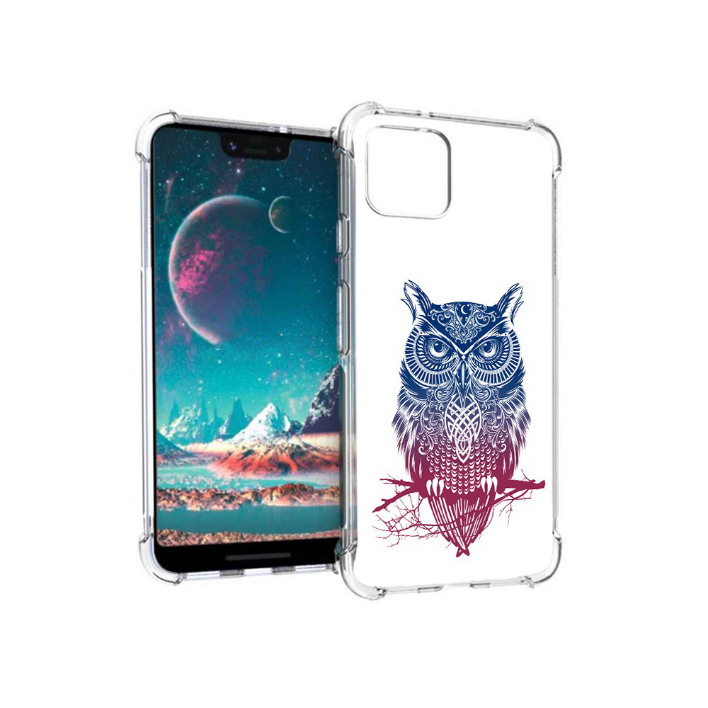 

Чехол MyPads Tocco для Google Pixel 4 хиппи сова, Прозрачный, Tocco