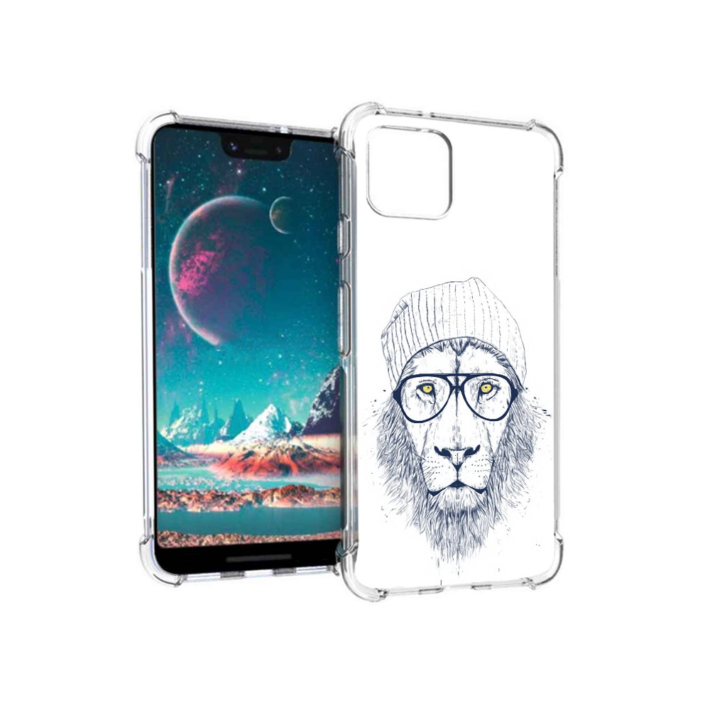 

Чехол MyPads Tocco для Google Pixel 4 хиппи лев, Прозрачный, Tocco