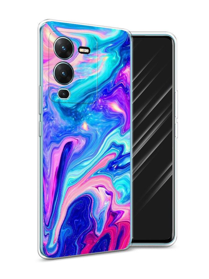 

Силиконовый чехол Awog "Потеки краски" для Vivo V25 Pro 5G, Разноцветный, 267450-10