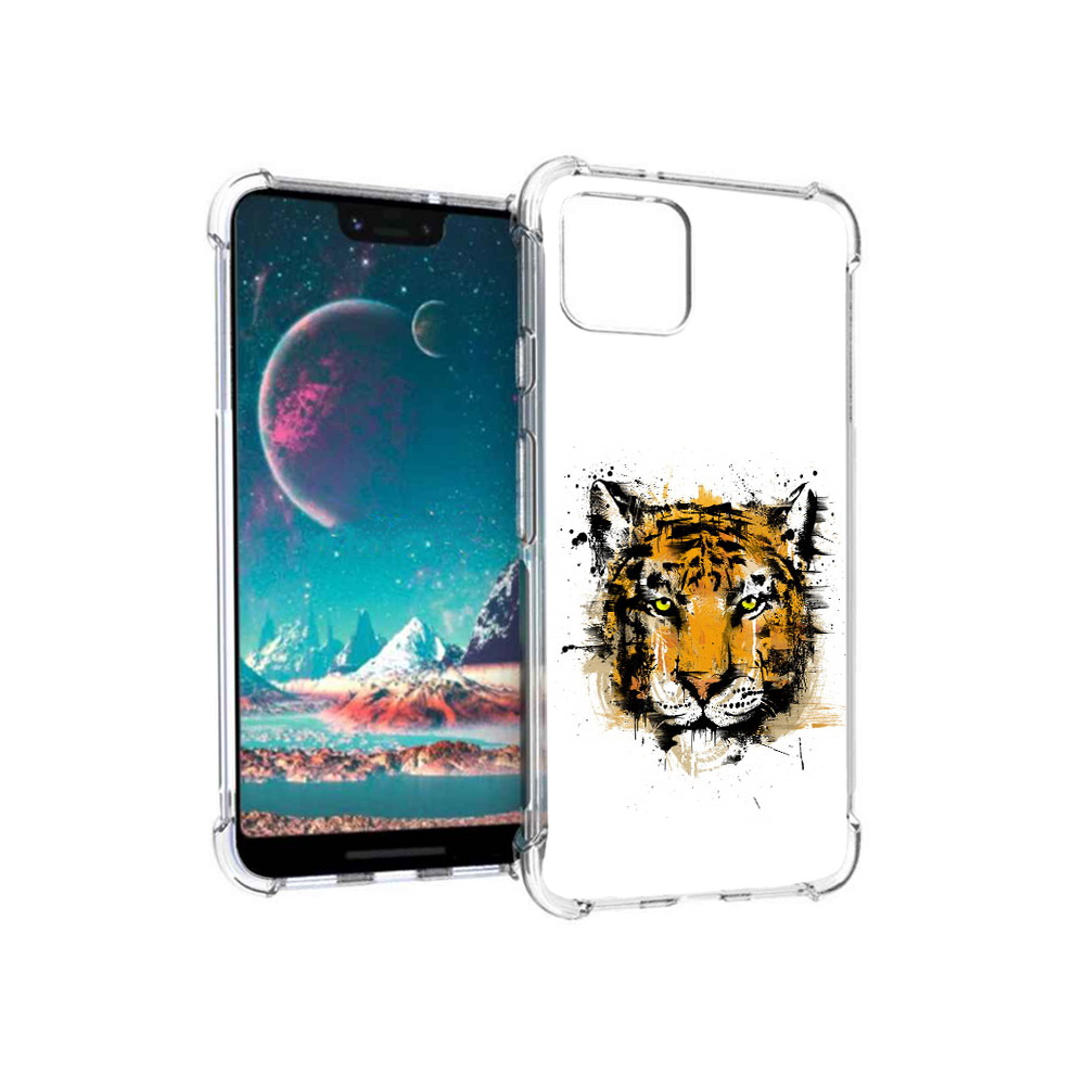 

Чехол MyPads Tocco для Google Pixel 4 тигруля, Прозрачный, Tocco
