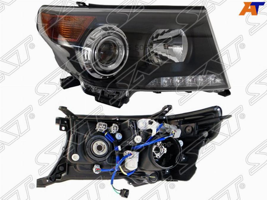 

Sat Фара Toyota Land Cruiser 200 07-15 Rh Черная Brownstone