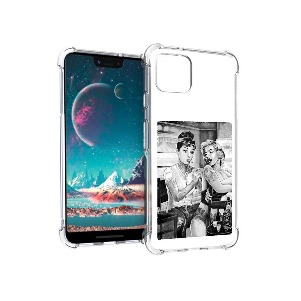 

Чехол MyPads Tocco для Google Pixel 4 тату мастер, Прозрачный, Tocco
