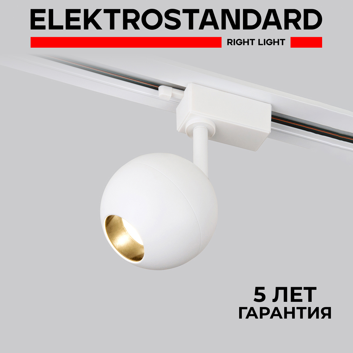 Трековый однофазный поворотный LED светильник Elektrostandard Ball LTB77 12W 4200K белый