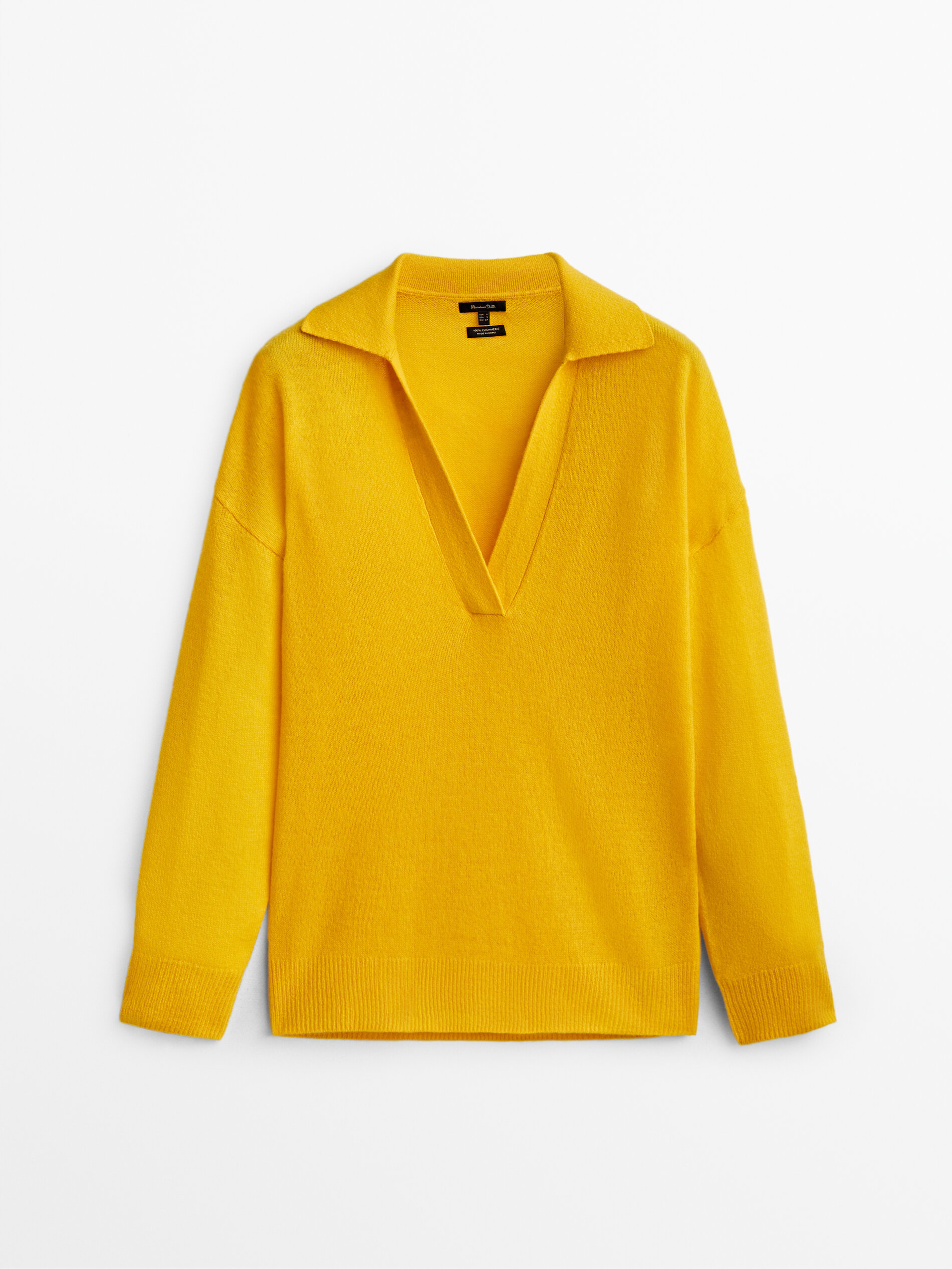 

Пуловер женский Massimo Dutti 05623621300 желтый XS, 05623621300
