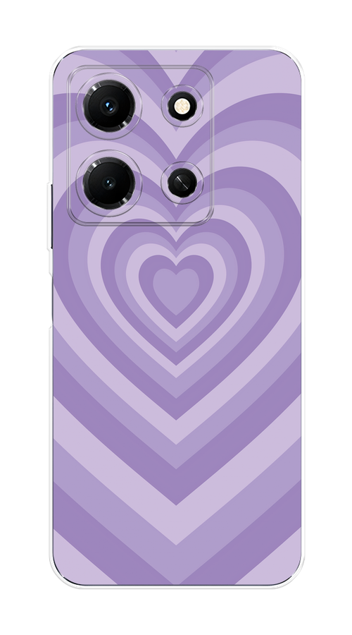 

Чехол на Infinix Note 30i "Violet heart latte", Фиолетовый, 3104350-1