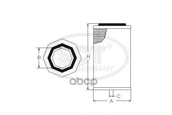 фото Фильтр воздушный маз "mannol sct" sct арт. sb2276