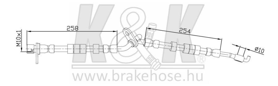 

Шланг Тормозной K&K Ft0873 Mazda 6 03- Передн. Прав. K&K арт. FT0873