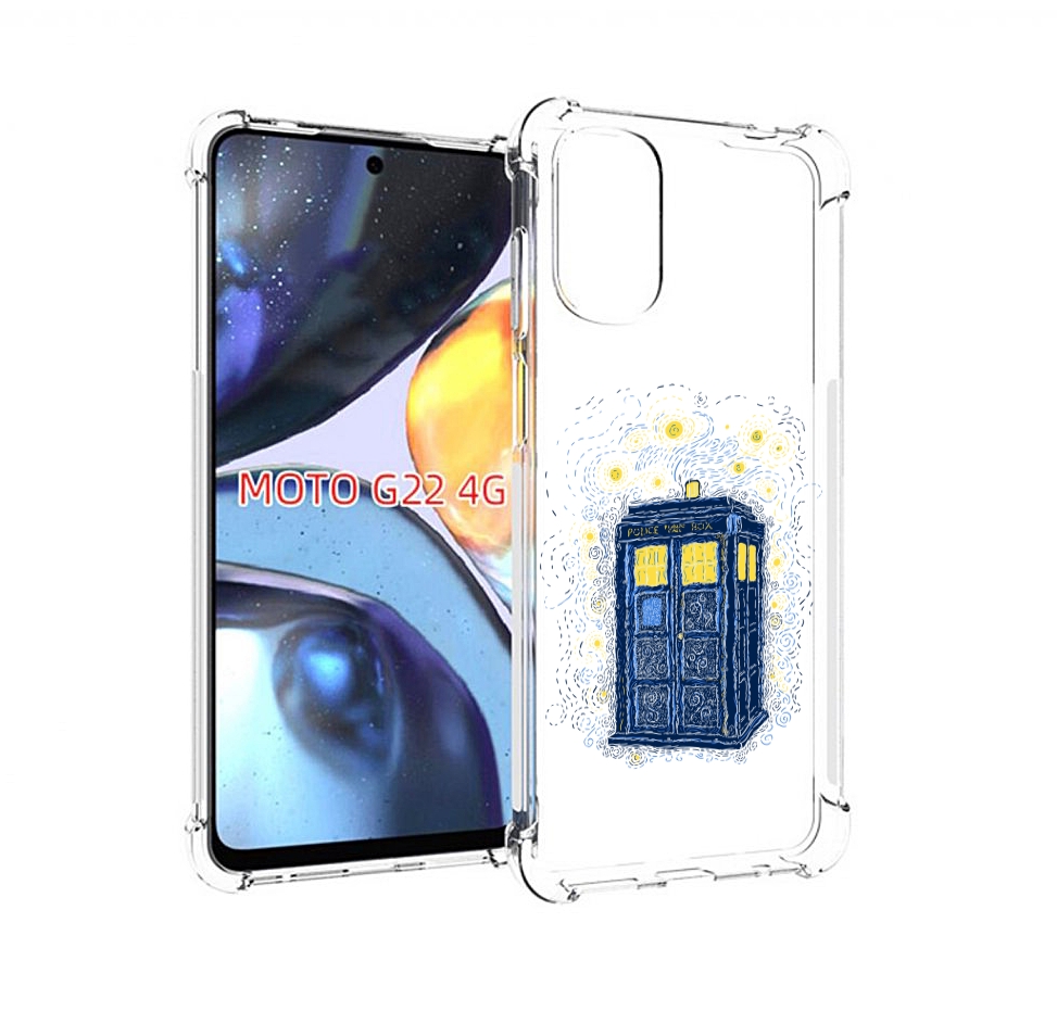 

Чехол MyPads будка рисунок для Motorola Moto G22 4G, Прозрачный, Tocco