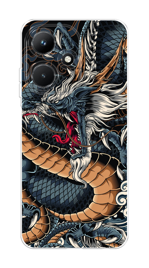 

Чехол на Infinix Hot 30i "Japanese Dragon", Коричневый;черный;синий, 3104150-1
