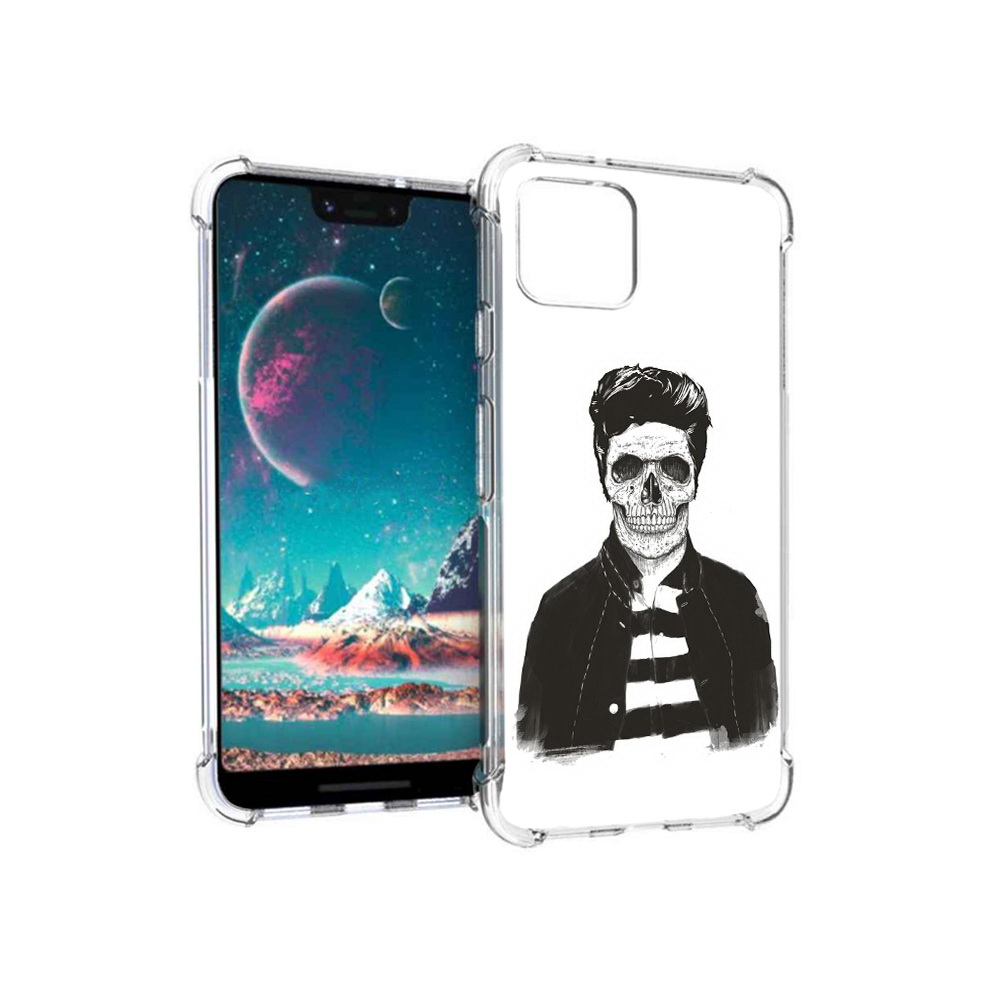 

Чехол MyPads Tocco для Google Pixel 4 скелет, Прозрачный, Tocco