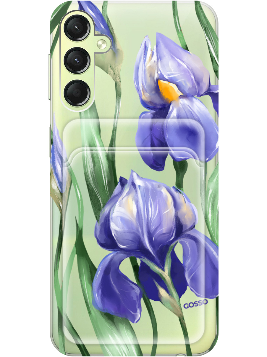 

Силиконовый чехол на Samsung Galaxy A24 с рисунком "Amazing Irises" прозрачный, Прозрачный;белый;синий, 20011958