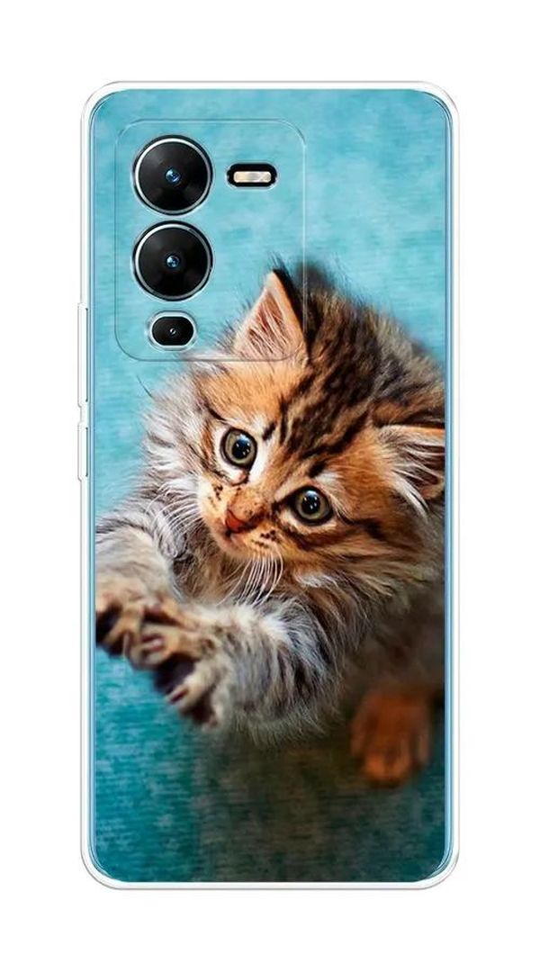 

Чехол Awog на Vivo V25 Pro 5G "Котенок просит есть", Разноцветный, 267450-2