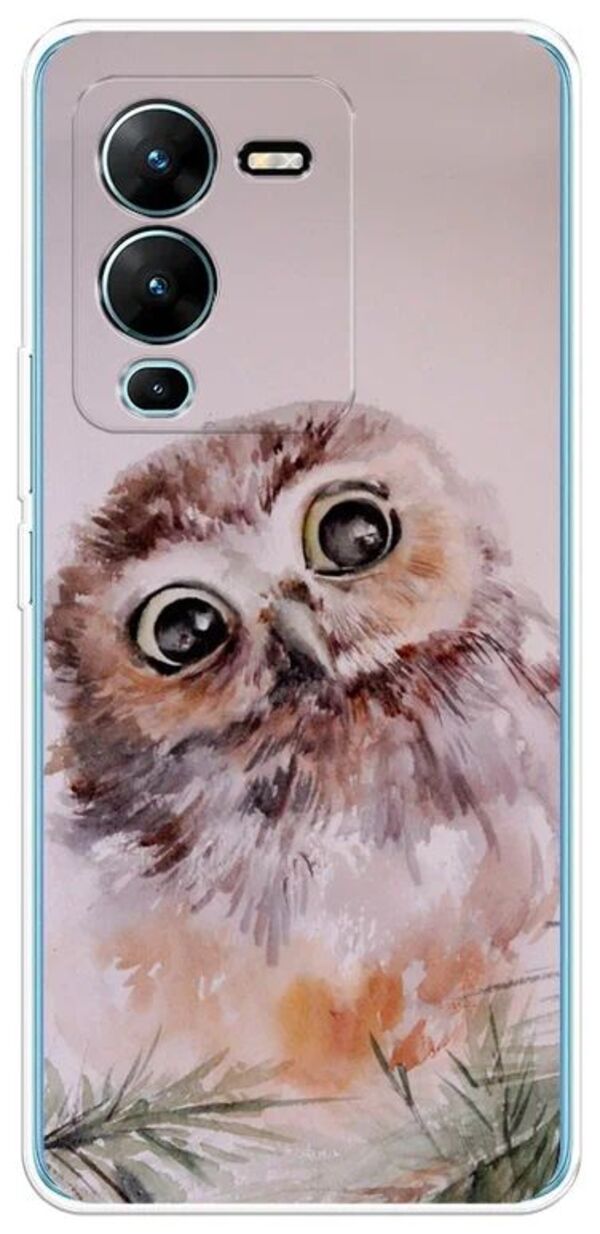 

Чехол Awog на Vivo V25 Pro 5G "Сова на розовом", Разноцветный, 267450-1