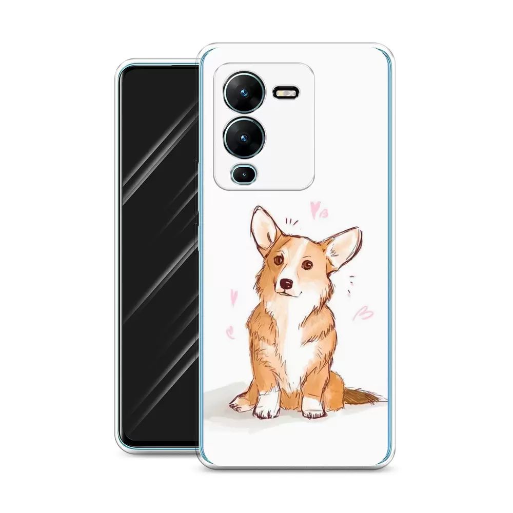 

Чехол Awog на Vivo V25 Pro 5G "Корги любовь", Разноцветный, 267450-1