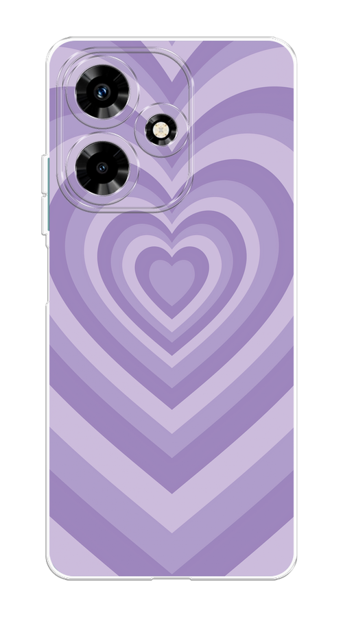 

Чехол на Infinix Hot 30 "Violet heart latte", Фиолетовый, 3104050-1