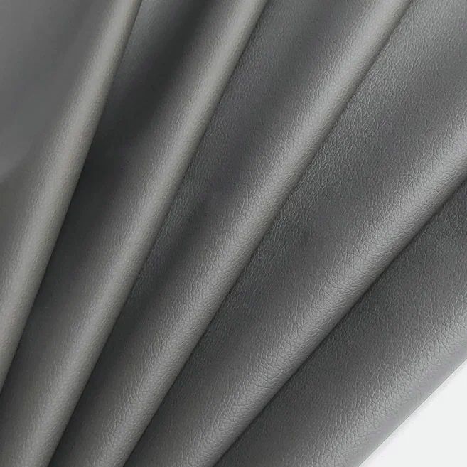 Экокожа для обивки мебели Quartett Nice серый 138*50см, кожзам для рукоделия