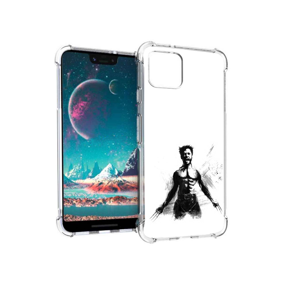 

Чехол MyPads Tocco для Google Pixel 4 росомаха, Прозрачный, Tocco