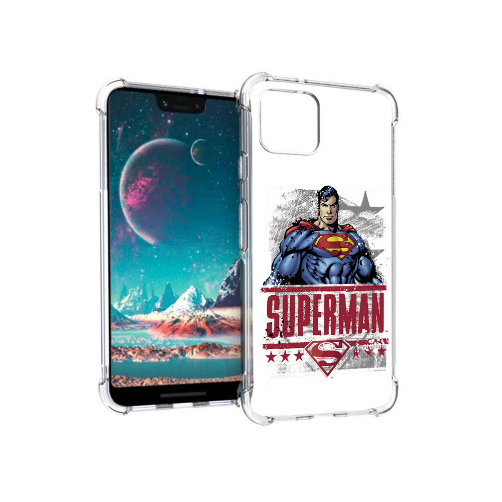 

Чехол MyPads Tocco для Google Pixel 4 рисунок супермен, Прозрачный, Tocco
