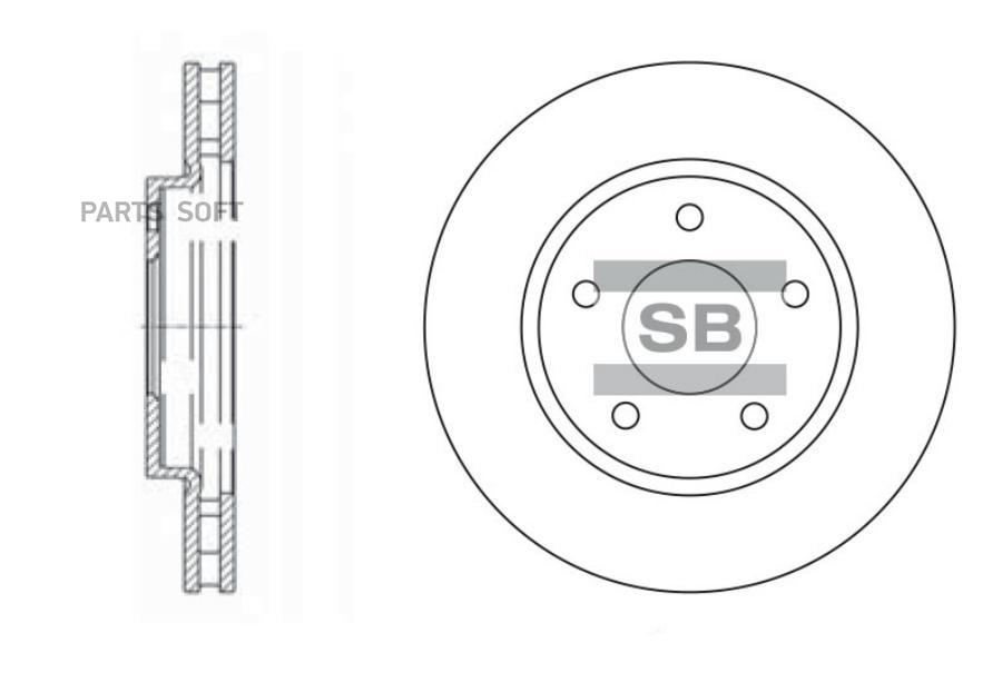 

Диск тормозной передний Sangsin SD4315