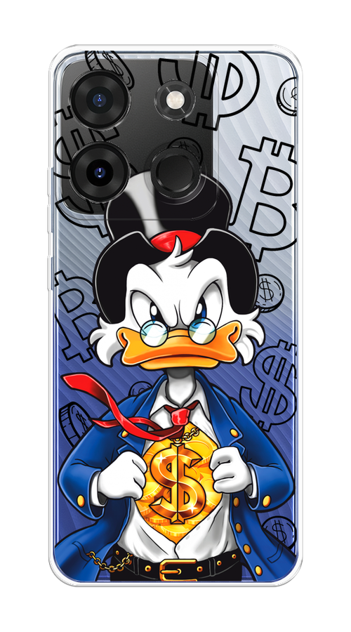 

Чехол на Infinix Smart 7 Plus "Scrooge Goldman", Черный;белый;синий, 3103950-1