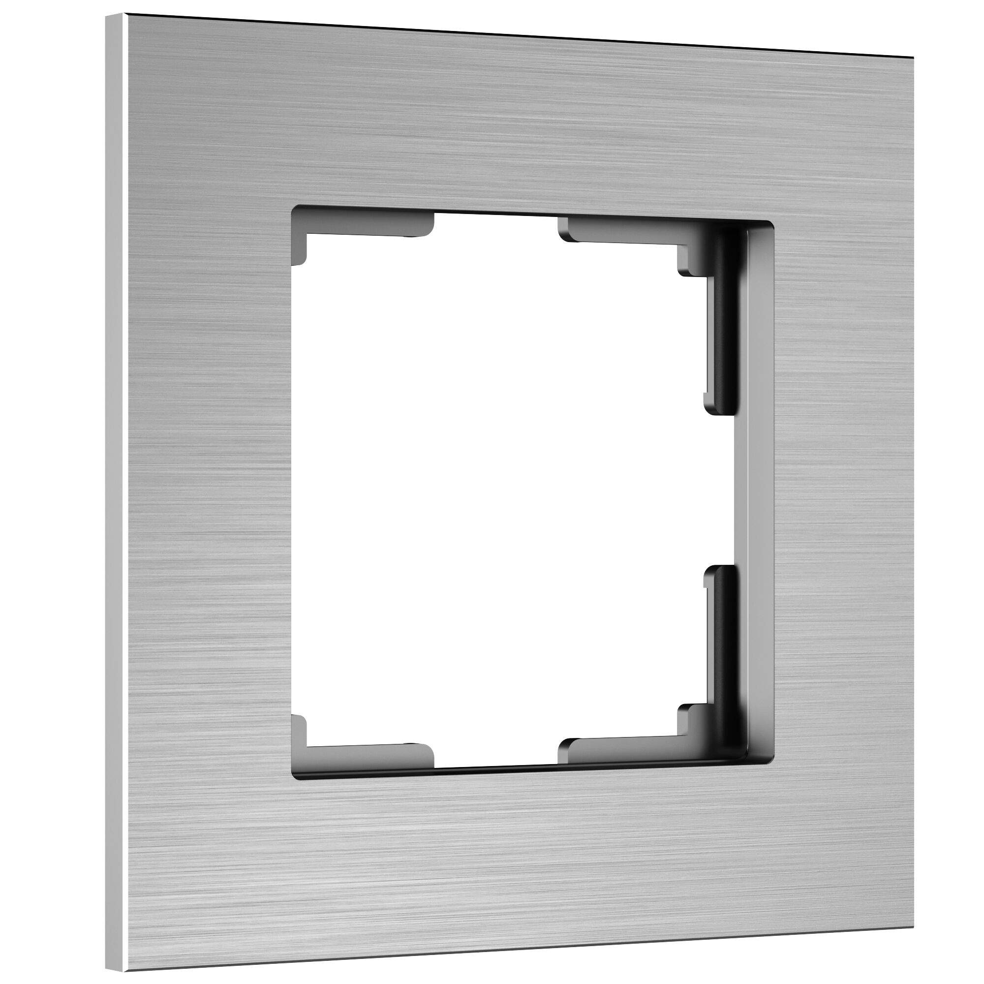 Рамка для розетки/выключателя из металла на 1 пост Werkel AluMax W0013506 алюминий рамка на 1 пост werkel platinum w0012608 4690389184420
