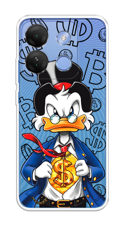 

Чехол на Infinix Smart 7 HD "Scrooge Goldman", Черный;белый;синий, 3103850-1
