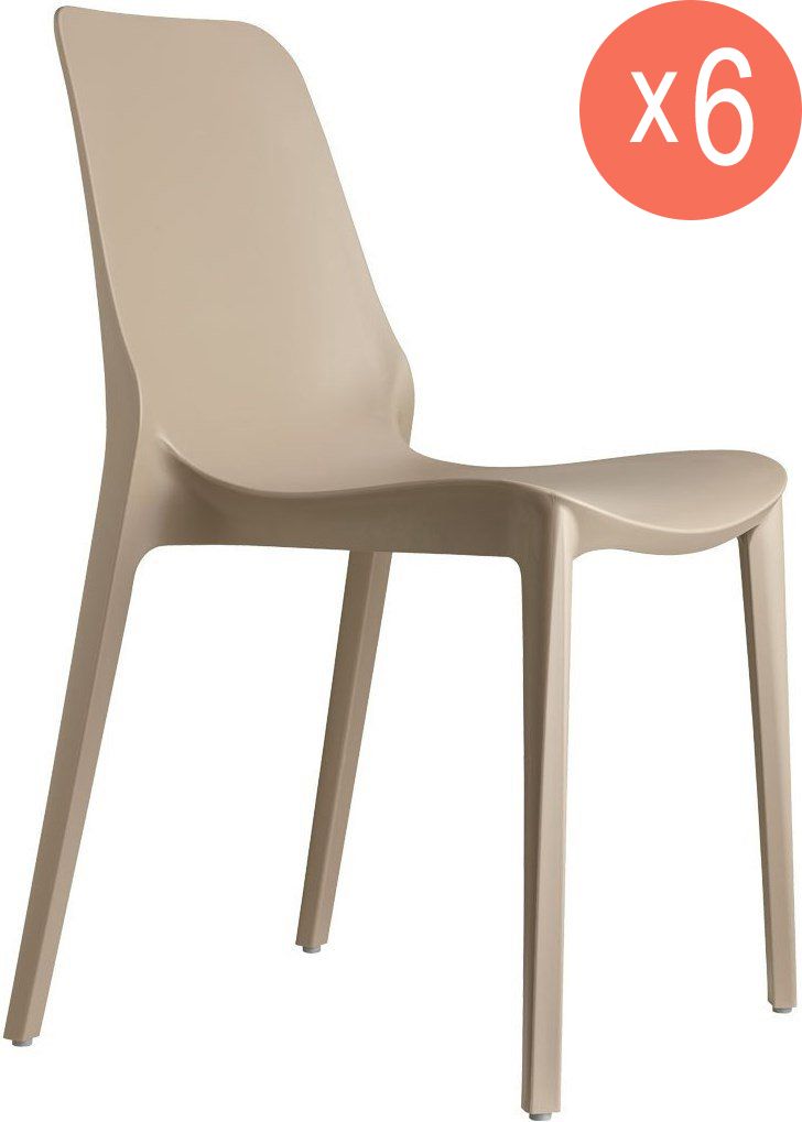 

Стулья Scab design Ginevra тортора 6 шт, Ginevra